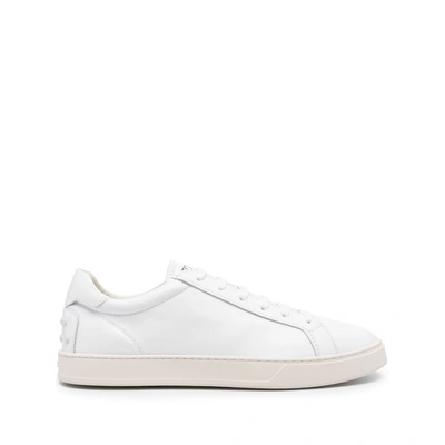 Tod's Leather Sneakers In White