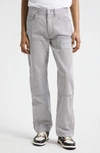Amiri Striped Cotton Carpenter Pant In Black/ White