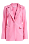 Good American High Shine Compression Sculpted Blazer In Sorority Pink003