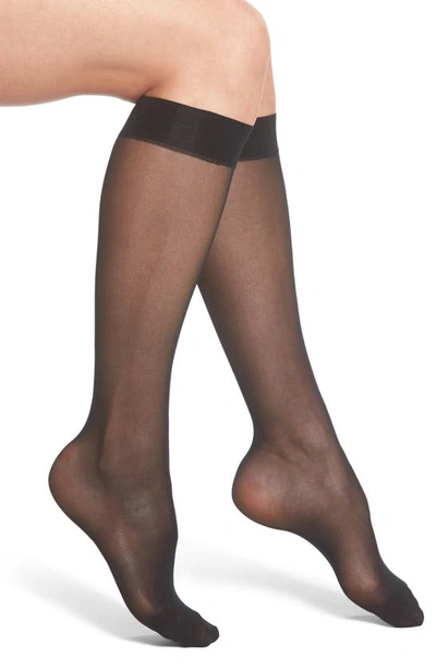 Wolford Individual 10 Knee Highs In Black