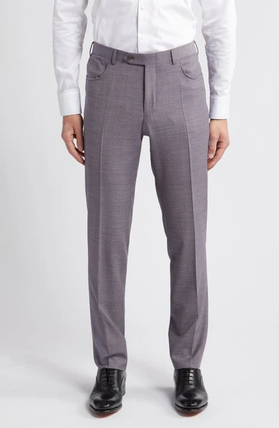 CANALI CANALI MILANO TRIM FIT FIVE POCKET WOOL DRESS PANTS 