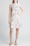 Kobi Halperin Denali Floral-embroidered Eyelet Midi Dress In Ivory Multi