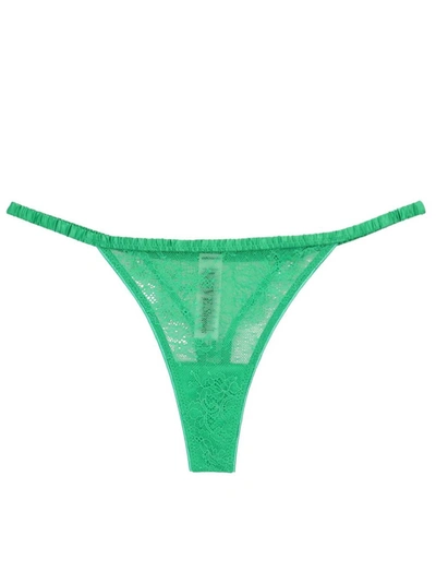 Love Stories Roomservice Lace Thong In Green