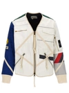 GREG LAUREN MODERN RACER FLIGHT CASUAL JACKETS, PARKA MULTICOLOR