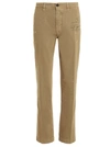 Incotex Red X Facetasm Wide Leg Trousers In Camel Colour In Beige