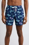 Chubbies Classic Lined 5.5-inch Swim Trunks In Navy