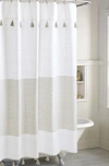 Peri Home Panama Stripe Shower Curtain In Taupe