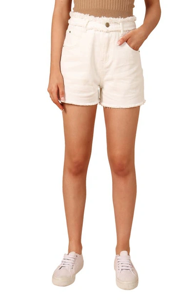 Petal And Pup Womens Mary Denim Shorts In White