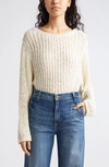 Ramy Brook Clea Boat-neck Sweater In Ivory Tape Yarn W