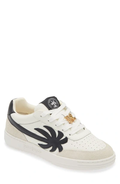 Palm Angels White & Black Palm Beach University Sneakers
