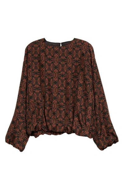 Dries Van Noten Cocoon Silk Blouse In Black