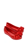 Mini Melissa Girls' Ultragirl Springtime Ballet Flats - Toddler, Little Kid, Big Kid In Red