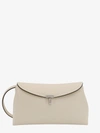 Totême T-lock Clutch Fawn In White