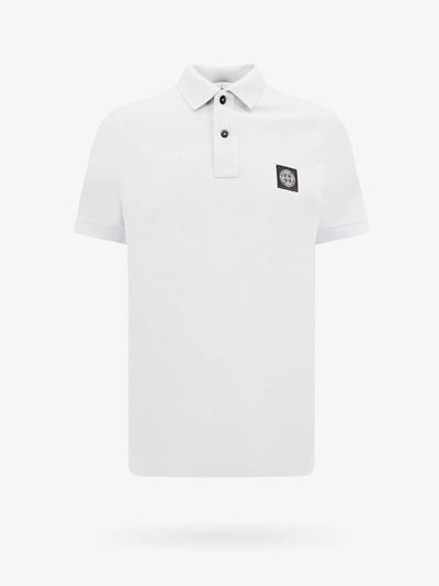 Stone Island Polo Shirt  In Blanc