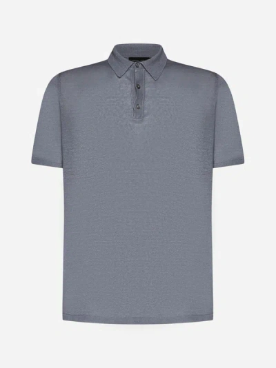 Roberto Collina Polo Shirt In Grey