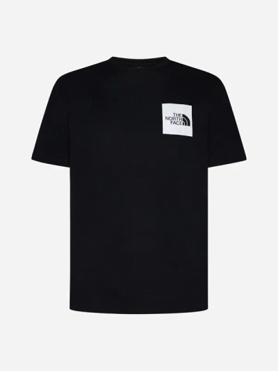 The North Face Fine Logo Cotton T-shirt In Black