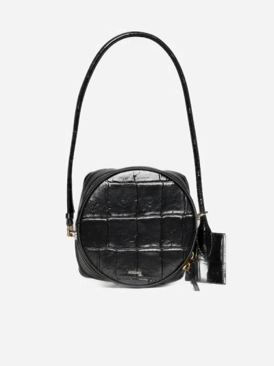 Jacquemus Le Vanito Leather Bag In Black