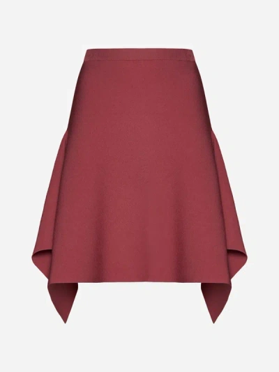 Jw Anderson Asymmetric A-line Skirt In Pink