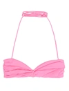 Magda Butrym Knotted Bandeau Top Halter Neck In Pink