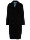 Maurizio Miri Double-breasted Maxi Coat With Button Closure In Blue