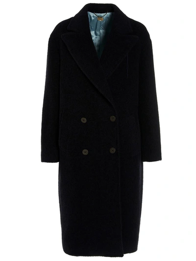 Maurizio Miri Double-breasted Coat In Blue