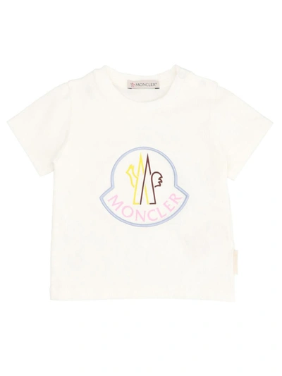 Moncler Genius Broderie Anglaise T-shirt In Beige