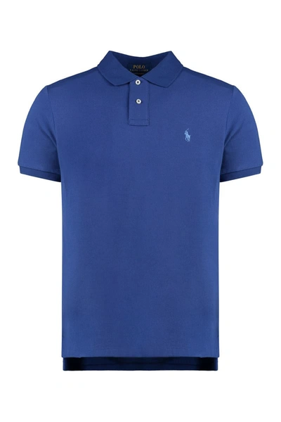 Polo Ralph Lauren Cotton Piqué Polo Shirt In Blue