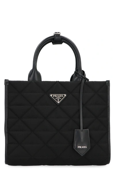 Prada Re-nylon Handbag In Black