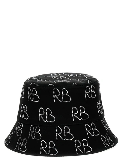 Ruslan Baginskiy Sequin Logo Bucket Hat In Black