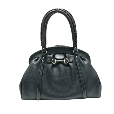 Dior Black Leather Tote Bag ()