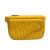 DIOR DIOR OBLIQUE YELLOW LEATHER CLUTCH BAG (PRE-OWNED)