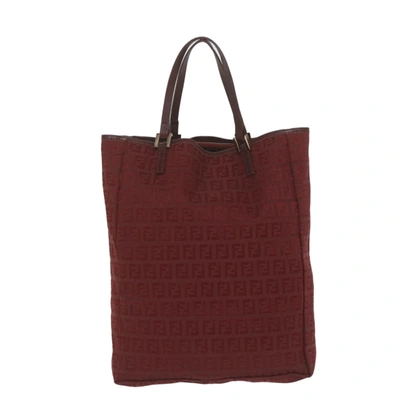 Fendi Red Canvas Tote Bag ()