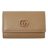 GUCCI GUCCI GG MARMONT BEIGE LEATHER WALLET  (PRE-OWNED)