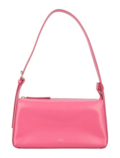 Apc A.p.c. Sac Virginie Baguette In Fucsia Rose