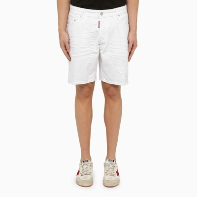Dsquared2 Bermuda Shorts In White