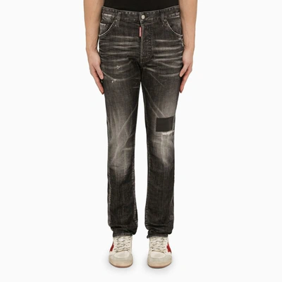 DSQUARED2 DSQUARED2 WASHED JEANS WITH DENIM WEARS