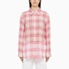 DSQUARED2 DSQUARED2 WHITE/PINK CHECKED SHIRT