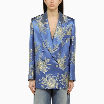 ETRO ETRO JACQUARD DOUBLE-BREASTED JACKET WITH FLORAL PATTERN