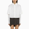 Off-white Off White™ White Cotton Double Shirt In White
