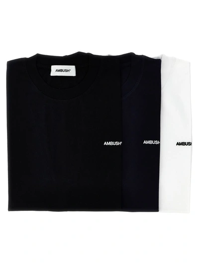 AMBUSH AMBUSH 3-PACK LOGO EMBROIDERY T-SHIRT