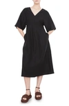 VINCE VINCE FLUTTER SLEEVE DRESS