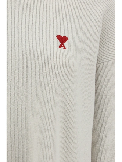 Ami Alexandre Mattiussi Adc Cneck Sweater In White
