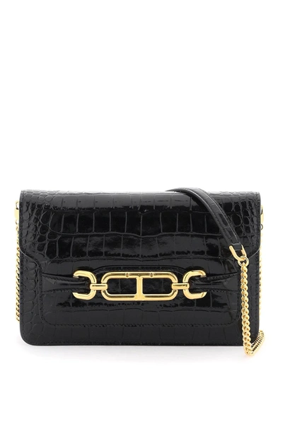 Tom Ford Borsa A Tracolla Whitney In Stampa Coccodrillo