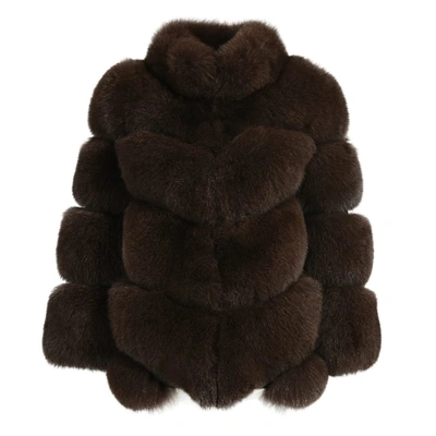 WANAN TOUCH BROWN FOX FUR SEATTLE JACKET
