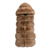 Wanan Touch Calere Camel Vest In Fox Fur
