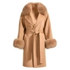 Wanan Touch Chiara Camel Cashmere Blend Coat