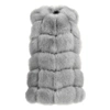 Wanan Touch Classy Grey Vest In Fox Fur