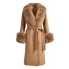 Wanan Touch Chiara Camel Cashmere Blend Coat