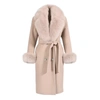 Wanan Touch Coat Chic Cream Mixed Cashmere