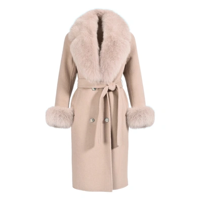 Wanan Touch Coat Chic Cream Mixed Cashmere In Neutral